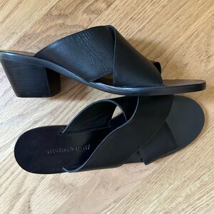Misha and Puff black mules 37